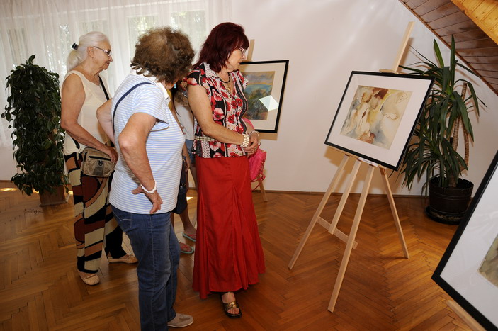Bernáth Aurél tanítványa Molnár Eszter kiállítás megnyitó Ábrahámhegyen 2017. június 25-án