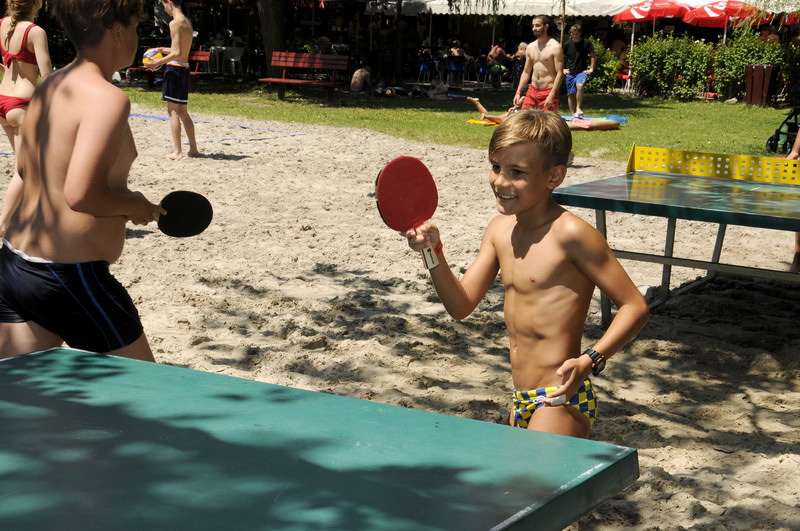 Sportnap a gyerekeknek Ábrahámhegyen 2018. július 14-én a strandon