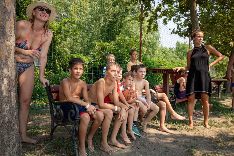 Sportnap a gyerekeknek Ábrahámhegyen 2022. július 23-án a strandon
