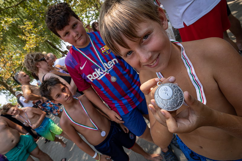 Sportnap a gyerekeknek Ábrahámhegyen 2022. július 23-án a strandon