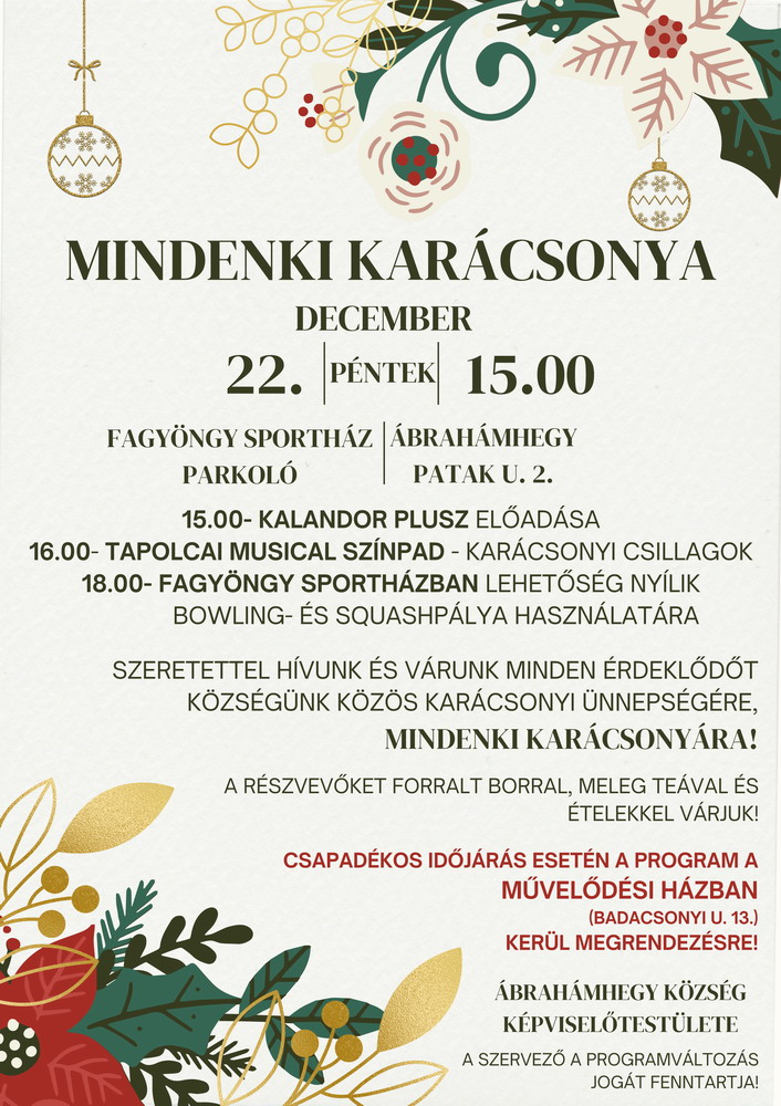 Boldog Karácsonyt kínunk!